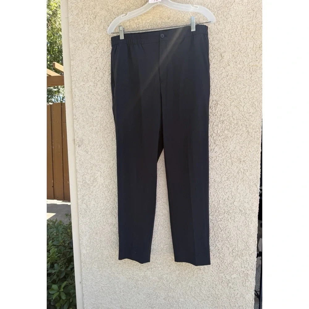 Banana Republic Men's Black Elastic Waist Pull-On Casual Pants Size